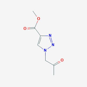 molecular formula C7H9N3O3 B1530767 1-(2-氧代丙基)-1H-1,2,3-三唑-4-羧酸甲酯 CAS No. 1545084-64-7