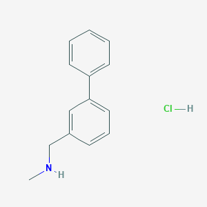 molecular formula C14H16ClN B15307681 ({[1,1'-Biphenyl]-3-yl}methyl)(methyl)amine hydrochloride 