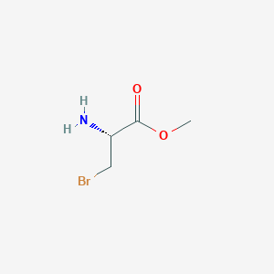 molecular formula C4H8BrNO2 B15307691 Methyl (R)-2-amino-3-bromopropanoate 