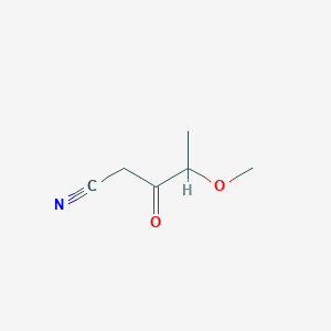 molecular formula C6H9NO2 B1530771 4-甲氧基-3-氧代戊二腈 CAS No. 1028843-13-1