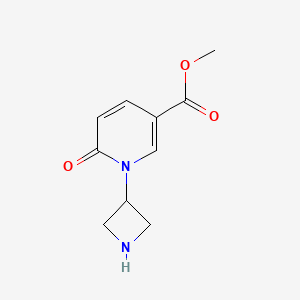 Methyl 1-(azetidin-3-yl)-6-oxo-1,6-dihydropyridine-3-carboxylate