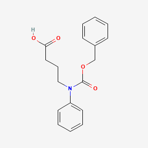 molecular formula C18H19NO4 B15307742 4-(((Benzyloxy)carbonyl)(phenyl)amino)butanoic acid 