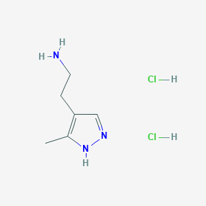 2-(3-methyl-1H-pyrazol-4-yl)ethan-1-amine dihydrochloride