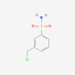 molecular formula C7H8ClNO2S B15307776 3-(Chloromethyl)benzenesulfonamide 