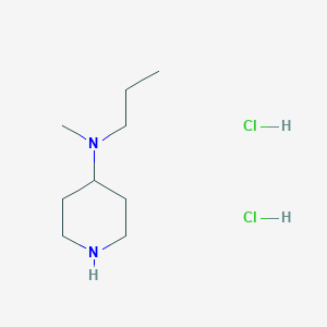 molecular formula C9H22Cl2N2 B15307789 N-methyl-N-propylpiperidin-4-amine dihydrochloride 