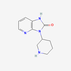 B1530779 3-(piperidin-3-yl)-1,3-dihydro-2H-imidazo[4,5-b]pyridin-2-one CAS No. 1784243-34-0
