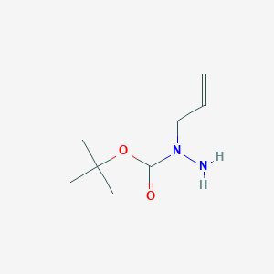 B153078 tert-Butyl 1-allylhydrazinecarboxylate CAS No. 21075-86-5
