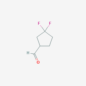 B1530780 3,3-Difluorocyclopentane-1-carbaldehyde CAS No. 1553231-11-0
