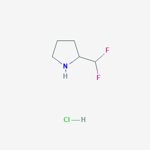 molecular formula C5H10ClF2N B1530781 2-(二氟甲基)吡咯烷盐酸盐 CAS No. 1781041-85-7