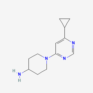 B1530783 1-(6-Cyclopropylpyrimidin-4-yl)piperidin-4-amine CAS No. 1707735-23-6