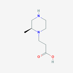 (S)-3-(2-Methylpiperazin-1-YL)propanoic acid