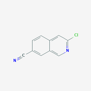 molecular formula C10H5ClN2 B1530785 3-氯异喹啉-7-碳腈 CAS No. 1337881-31-8