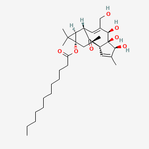 B1530786 Dodecanoic acid ingenol ester CAS No. 54706-70-6