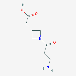 2-(1-(3-Aminopropanoyl)azetidin-3-yl)acetic acid