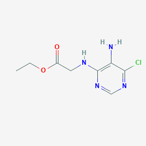 Ethyl (5-amino-6-chloropyrimidin-4-yl)glycinate