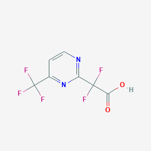 molecular formula C7H3F5N2O2 B15307891 2,2-Difluoro-2-[4-(trifluoromethyl)pyrimidin-2-yl]acetic acid 