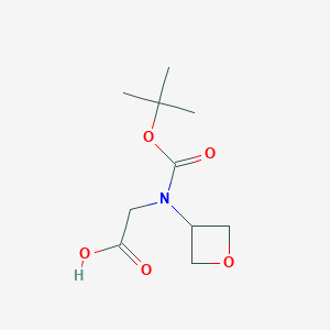 B1530790 N-(tert-butoxycarbonyl)-N-(oxetan-3-yl)glycine CAS No. 1781787-73-2