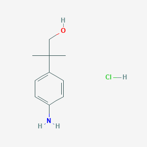 2-(4-Aminophenyl)-2-methylpropan-1-olhydrochloride