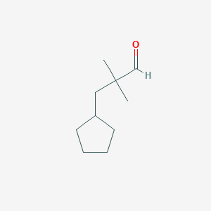 B1530794 3-Cyclopentyl-2,2-dimethylpropanal CAS No. 1780155-70-5