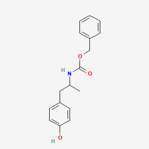 molecular formula C17H19NO3 B15307954 Benzyl (1-(4-hydroxyphenyl)propan-2-yl)carbamate 