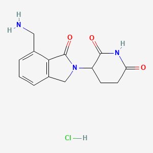 3-[7-(aminomethyl)-1-oxo-2,3-dihydro-1H-isoindol-2-yl]piperidine-2,6-dionehydrochloride