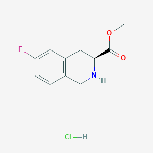 methyl (3S)-6-fluoro-1,2,3,4-tetrahydroisoquinoline-3-carboxylate hydrochloride