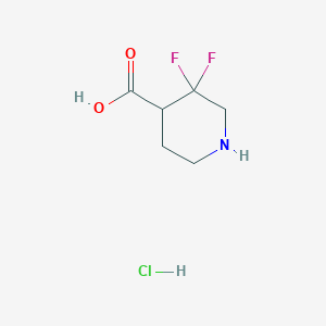 B1530804 3,3-Difluoropiperidine-4-carboxylic acid hydrochloride CAS No. 1785367-71-6
