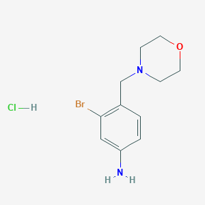 3-Bromo-4-[(morpholin-4-yl)methyl]anilinehydrochloride