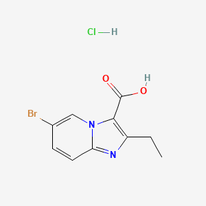 6-Bromo-2-ethylimidazo[1,2-a]pyridine-3-carboxylic acid hydrochloride