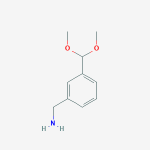 molecular formula C10H15NO2 B1530807 [3-(二甲氧基甲基)苄基]胺 CAS No. 124283-46-1