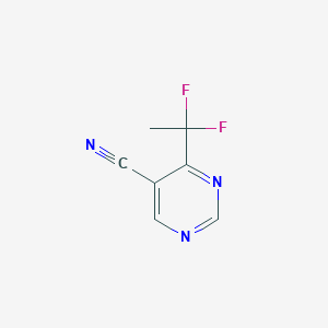 B1530808 4-(1,1-Difluoroethyl)pyrimidine-5-carbonitrile CAS No. 1427195-16-1