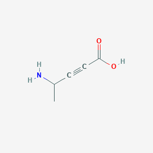 molecular formula C5H7NO2 B15308085 4-Aminopent-2-ynoic acid 