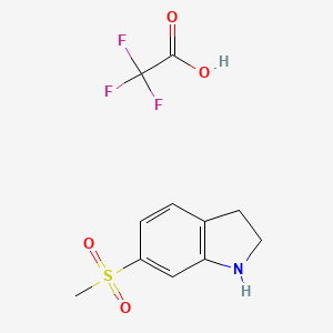 6-methanesulfonyl-2,3-dihydro-1H-indole; trifluoroacetic acid