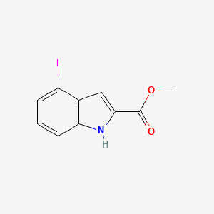 molecular formula C10H8INO2 B15308105 methyl 4-iodo-1H-indole-2-carboxylate 