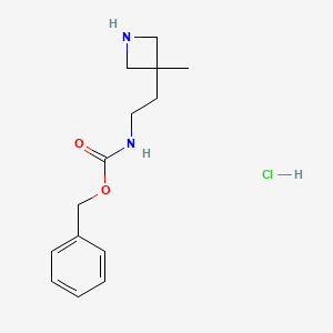 benzyl N-[2-(3-methylazetidin-3-yl)ethyl]carbamate hydrochloride