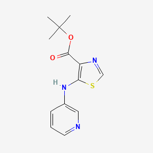 Tert-butyl 5-[(pyridin-3-yl)amino]-1,3-thiazole-4-carboxylate