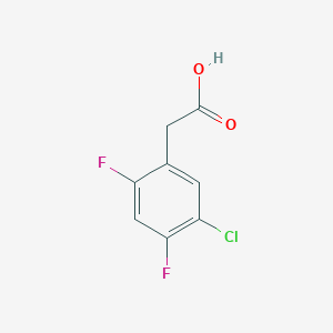 molecular formula C8H5ClF2O2 B1530813 5-Chloro-2,4-difluorophenylacetic acid CAS No. 1261632-58-9