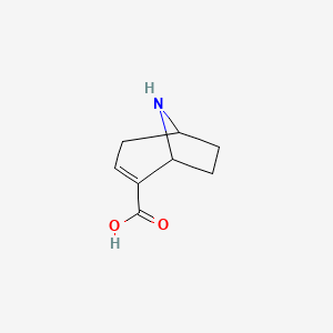 molecular formula C8H11NO2 B15308132 8-Azabicyclo[3.2.1]oct-2-ene-2-carboxylic acid 