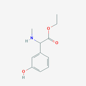 Ethyl 2-(3-hydroxyphenyl)-2-(methylamino)acetate