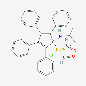 Chlorodicarbonyl[1-(i-PropylaMino)-2,3,4,5-Tetraphenylcyclopentadienyl]Ruthenium(II)