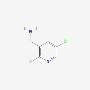 molecular formula C6H6ClFN2 B15308166 (5-Chloro-2-fluoropyridin-3-yl)methanamine 