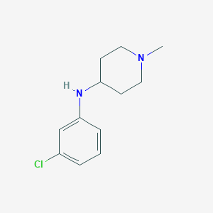 molecular formula C12H17ClN2 B15308169 N-(3-Chlorophenyl)-1-methylpiperidin-4-amine 