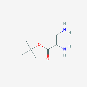 molecular formula C7H16N2O2 B15308186 Tert-butyl 2,3-diaminopropanoate 