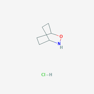 molecular formula C6H12ClNO B1530819 2-Oxa-3-azabicyclo[2.2.2]octane hydrochloride CAS No. 110590-22-2