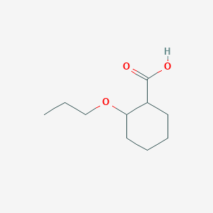 molecular formula C10H18O3 B15308197 2-propoxycyclohexane-1-carboxylic acid, Mixture of diastereomers 