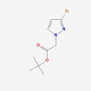 molecular formula C9H13BrN2O2 B15308210 tert-butyl 2-(3-bromo-1H-pyrazol-1-yl)acetate 