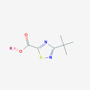 molecular formula C7H9KN2O2S B15308218 Potassium 3-tert-butyl-1,2,4-thiadiazole-5-carboxylate 