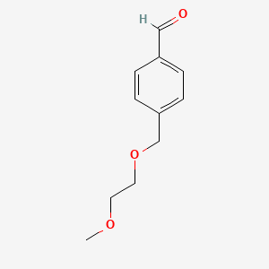 molecular formula C11H14O3 B1530824 4-[(2-Methoxyethoxy)methyl]benzaldehyde CAS No. 365224-44-8
