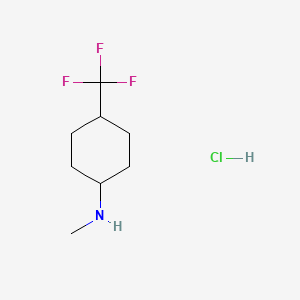 molecular formula C8H15ClF3N B1530827 (1s,4s)-N-methyl-4-(trifluoromethyl)cyclohexan-1-amine hydrochloride CAS No. 1807916-58-0