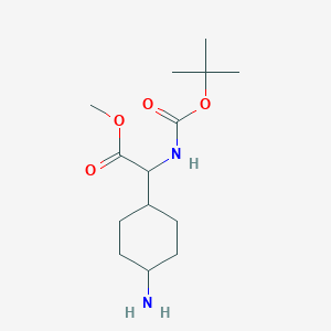 Methyl2-(4-aminocyclohexyl)-2-{[(tert-butoxy)carbonyl]amino}acetate